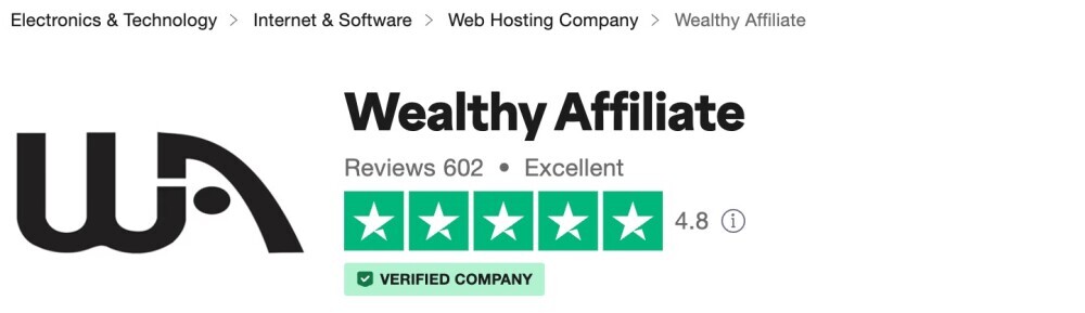 Trust Pilot Review Wealthy Affiliate